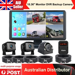 10.36"Monitor 1080P Camera DVR Pedestrian Car Detect Alarm Prompt Kit Caravan RV - Picture 1 of 12
