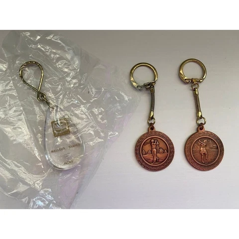 Starkey Hearing 1986 Invitational Men & Women Golf Tournament Keychain Lot of 3 Cover