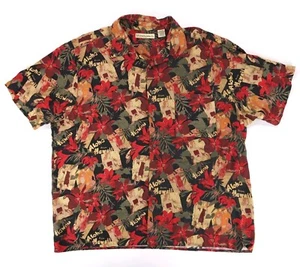 Camisa Munsingwear De Colección Viscosa Retro Arte Floral Niña Hawaiana Campamento Isla Para Hombres XL - Imagen 1 de 13