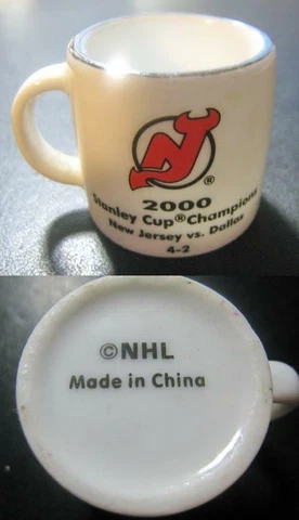 NEW JERSEY DEVILS 2000 STANLEY CUP CHAMPIONS NHL HOCKEY OLD MINI MUG Cover