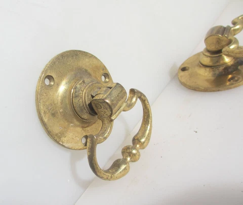 Vintage Brass Lever Door Handle Old Art Deco Cupboard Antique x1  - £9 each Cover