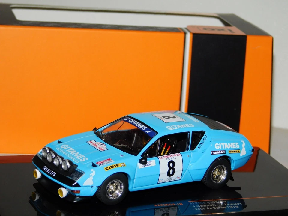 ALPINE A310 #8 RAGNOTTI TOUR DE CORSE 1976 IXO RAC365A-LQ 1/43 - Изображение 1 из 1