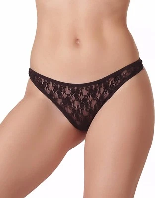 NOIRSATINE FAB EUROPE S M L XL XXL ou XXXL STRING NEUF SOUS-VÊTEMENT FEMME LINGERIE SEXY