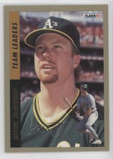 1993 Fleer Series 1 American League Team Leaders Mark McGwire #2