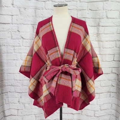 Capa Abrigo Cato Talla Única Polar Poncho Envoltura Rosa Otoño Acogedor Invierno Elegante Foto 1 de 4