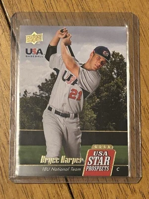 2009 Upper Deck Signature Stars - EUA Star Prospects Bryce Harper #EUA-8 (RC) - Imagem 1 de 2