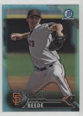 Bowman Draft 2016 cromo Top Prospects refractor azul cielo Tyler Beede #BDC-182 Foto 1 de 2