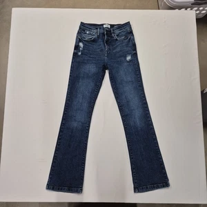 Jeans Kensie The Tessa vintage lusso vita alta bootcut denim invecchiato 4/27 - Foto 1 di 15