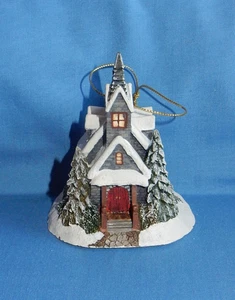 Bradford Thomas Kinkade 2001 Light of Hope Kirche beleuchteter Weihnachtsschmuck - Bild 1 von 5
