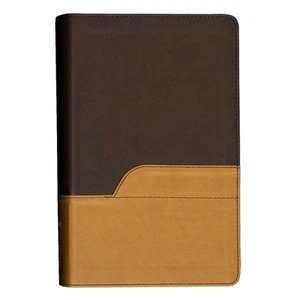 Brand New NIV Large Print Holy Bible Leather Soft Chocolate Amber Zondervan - Picture 1 of 3