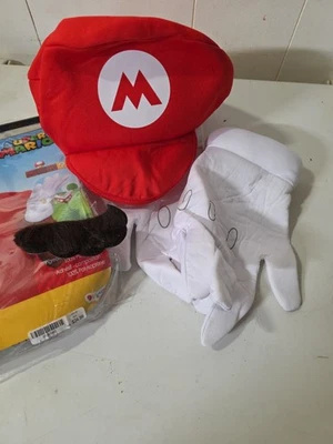 Accesorios Super Mario - Sombrero Mario - Guantes - Bigote - Talla Única Foto 1 de 4