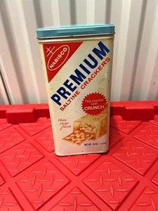 Barattolo vintage 1969 NABISCO PREMIUM CRACKER SALINI - Foto 1 di 5