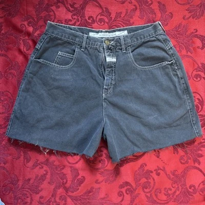 Винтажный Marithe Francois Girbaud черный джинсовой ткани Jean шорты размер 7/8 мама 80-х 90-х - Изображение 1 из 4