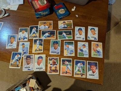 1951 Bowman Reimpressão Tigres Conjunto Completo de Equipe (22) George Kell Nrmt - Imagem 1 de 4