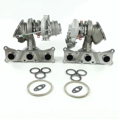 Dos turbos TD03 Stock OEM para BMW N54 335i 335xi 335is E90 E92 E93 2006-2010 Foto 1 de 4