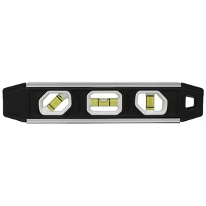 Johnson 1421-0900 Black Magnetic 9" Aluminum Reinforced 3 Vial Torpedo Level - Picture 1 of 1
