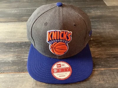Men's New York Knicks New Era 9Fifty Basic Gray Flat Brim Snapback Hat NWT - Image 1 of 4