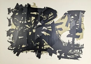 Heinz Günther, Abstrakte Komposition, Lithografie, signiert, num., 1964 - Bild 1 von 8