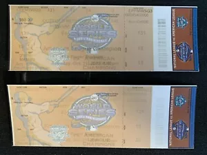 2003 WORLD SERIES GAME 3 2 FULL TICKETS W/LANYARD MARLINS VS YANKEES PRO PLAYER - Picture 1 of 5