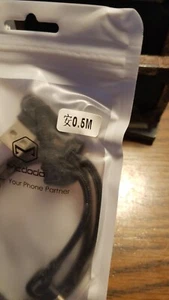 Cable McDodo 90 grados USB a USBC 1,5 ft negro - Imagen 1 de 1