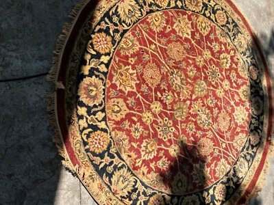 Oriental Wool Rug - New Zealand Round 6' Brand New without Defects - Image 1 of 2