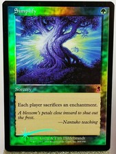 Magic-mtg-simplify foil odyssey-common-sorcery-nm