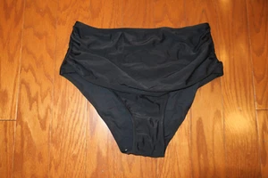 S-M ❤️ MARINA ❤️ Swim Suit ❤️ BOTTOMS CHEEKY BIKINI BLACK HI HIGH RISE BRIEF - Picture 1 of 3