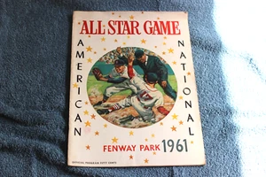 1961 MLB Baseball All-Star Game program @Fenway Park (Boston) - Picture 1 of 4