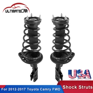 Pair Rear Quick Complete Shocks Struts Assembly For 2012-2017 Toyota Camry - Picture 1 of 12