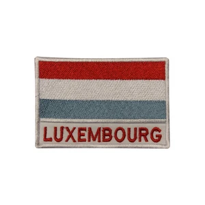 Luxembourg Country Flag Patch Iron On Patch Sew On Badge Embroidered Patch - Picture 1 of 1