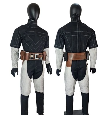 Inspired By Star Wars Bounty Hunter Paz Vizsla Costume with leather belt - Image 1 of 4