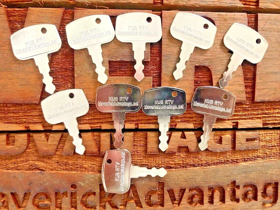 10 Keys Kubota RTV UTV Utility Vehicles RTV500 RTV900 RTV1140 B BX F GR ZD 68920 - Image 1 of 2