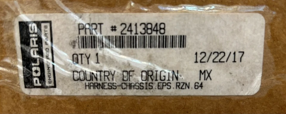 Подлинная деталь Polaris 2017 RZR XP 1000, жгут проводов — шасси, MPN 2413848, новая - Изображение 1 из 1