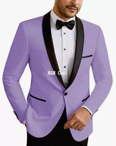 Men Suit Casual Slim Fit Groom Tuxedos Casual Party Prom Wedding Summer  - Picture 1 of 41