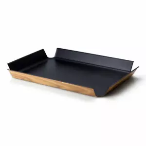 Continenta Rutschfestes Tablett Serviertablett Schwarz Metallic 41 x 29.5 cm - Bild 1 von 1