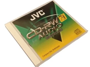 RARE JVC CD-RW 74 AUDIO 74 min Blank CD-RW Digital Audio For Music Only Neuf New - Photo 1/3