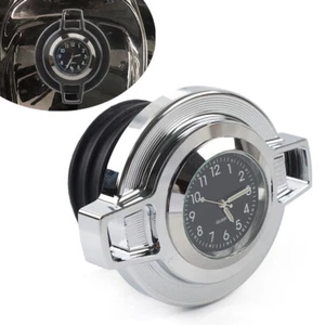 Fuel Gas Tank Oil Cover W/ Clock Chrome For Harley Sportster 883 Softail Dyna - Picture 1 of 8