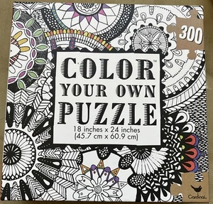 “Color Your Own Puzzle” 300-Piece Jigsaw Puzzle, Already Colored - Picture 1 of 3