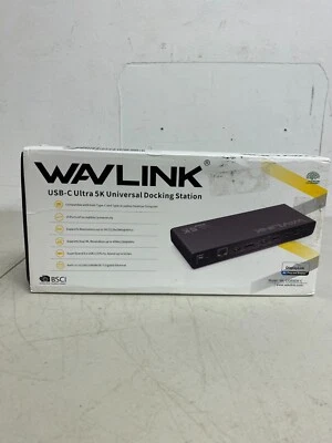 WAVLINK USB C/USB 3.0 Universal Docking Station Dual Monitor Windows Mac 60Hz - Image 1 of 4