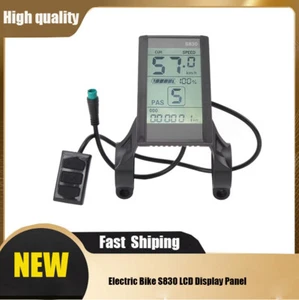 Electric Bike LCD Display Panel 24V 36V 48V LCD S830 Panel 5Pin WP Connector SDE - Picture 1 of 7