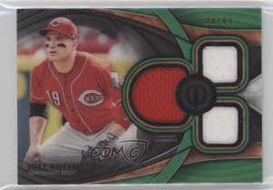 2018 Topps Tribute Tribute Triple Relics Green /99 Joey Votto #TTR-JV