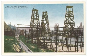 Summerland by the Sea California CA Pacific Oil Wells c.1913 - Imagen 1 de 2