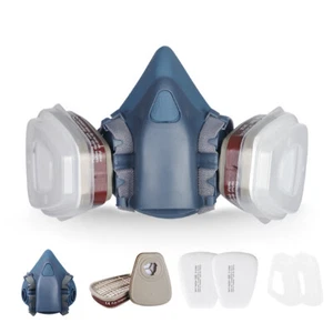 Halbmaske mit Filter Atemschutz Halbmasken Gasmaske 7502 Staubmaske Lackiermaske - Bild 1 von 19