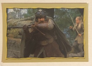 Lord Of The Rings Trading Card Sticker #236 John Rhys Davies Orlando Bloom