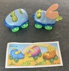 Ferrero Kinder Ü-Ei K03 N98 und N100 in blau mit einem BPZ 90er Jahre #13