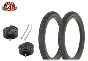 ALTA BICYCLE WIRE BEAD TIRES 18" X 2.125 BLACK TURBO W/HEAVYDUTY TUBES 6PC SET. - Picture 1 of 1