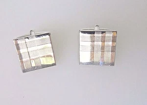 Gemelos de corte láser de acero inoxidable para hombre - Imagen 1 de 4