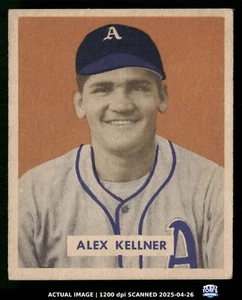 1949 Bowman #222 ALEX KELLNER Philadelphia Athletics RC NM - Picture 1 of 2