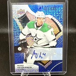 2021-22 UD Allure Blue Line Auto Miro Heiskanen #d /35 Dallas Stars - Picture 1 of 7