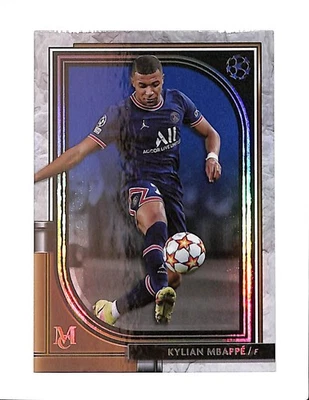 2021-22 TOPPS MUSEUM COLLECTION UEFA CHAMPIONS SOCCER KYLIAN MBAPPE REFRACTOR - Image 1 of 2